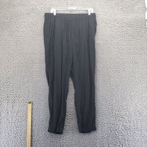 Old Navy Pants Womens Large Black Drawstring Lightweight Elastic Waist Casual